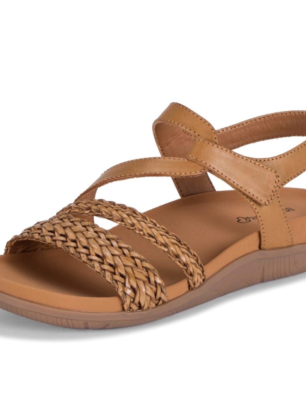 BareTraps Tan Braided Strap Sandals